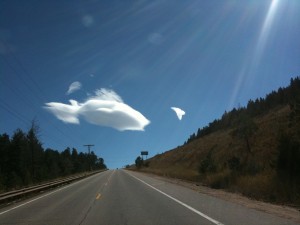 Singer songwriter, Tony Funderburk's, giant cloud fish...or imagination