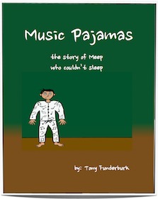 The 4th one of singer songwriter and children's writer, Tony Funderburk's ebooks for kids, "Music Pajamas". It's one of his "Bedtime Buckaroos" bedtime stories.