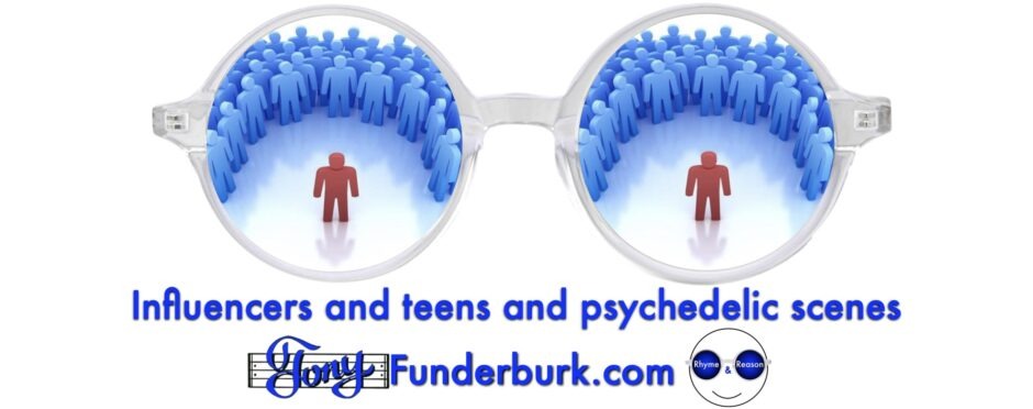 Influencers and teens and psychedelic scenes