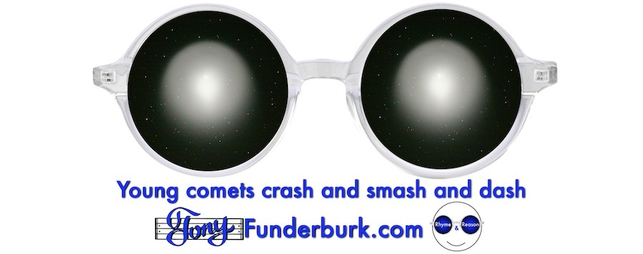 Young comets crash and smash and dash