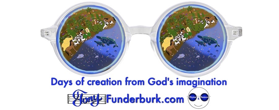 Days of creation from God's imagination