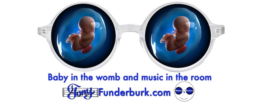 Baby in the womb and music in the room