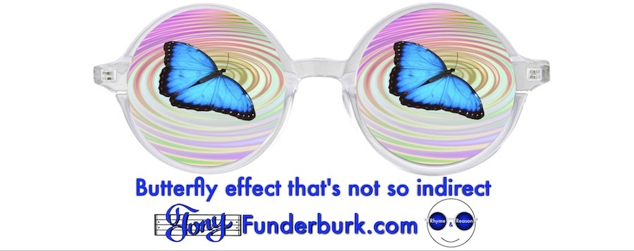 Butterfly effect that's not so indirect