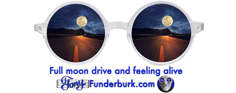 Full moon drive and feeling alive