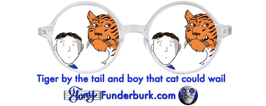 Tiger by the tail and boy that cat could wail - Tony Funderburk