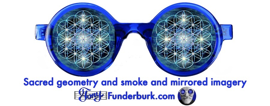 Sacred geometry and smoke and mirrored imagery