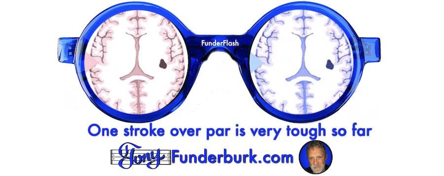 One stroke over par is very tough so far