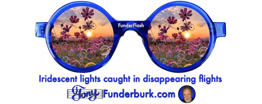 Iridescent lights caught in disappearing flights