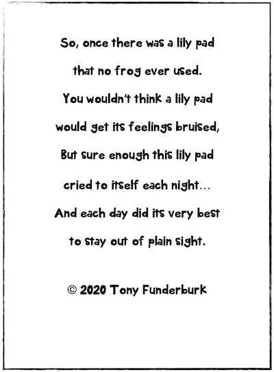 Sample picture of the Lonely Lilypad book