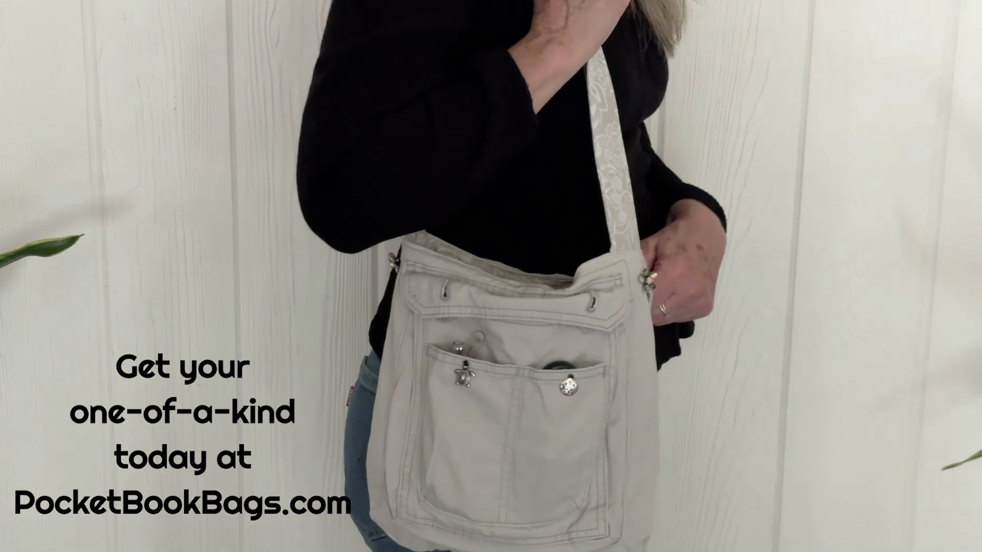 Light Gray Pocket Purse & Matching Strap