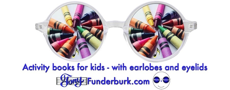 Activity books for kids with earlobes and eyelids