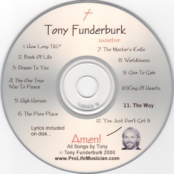 Singer songwriter, Tony Funderburk's "Amen" CD