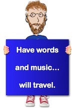 Writer singer illustrator, Tony Funderburk, recommends you keep words and music in your heart.