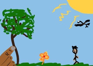 Tony Funderburk's writing for kids, and this time he's talking about finger painting.