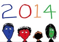 Happy New Year 2014 from singer songwriter, writer, and illustrator Tony Funderburk