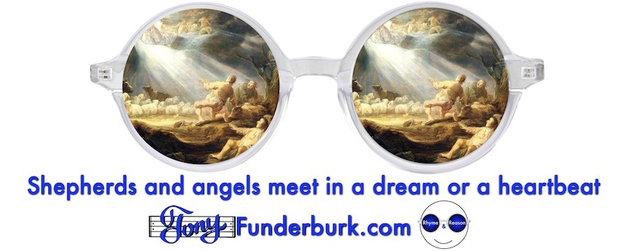 Shepherds and angels meet in a dream or a heartbeat