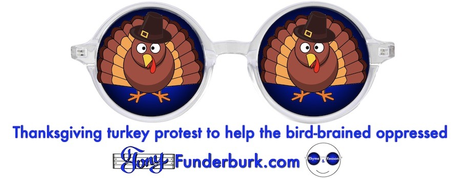 Thanksgiving turkey protest to help the bird-brained oppressed