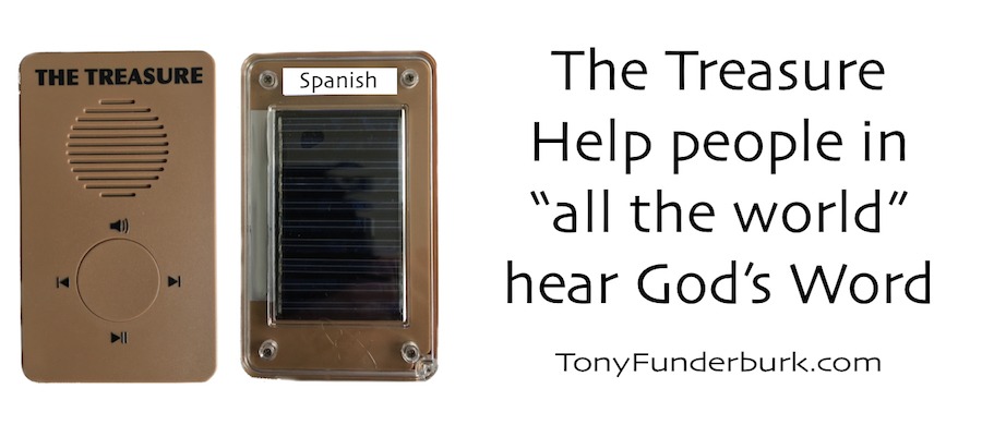 Help people in all the world hear God's Word with The Treasure