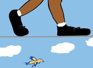 Life is not a tightrope walk...or so says writer singer illustrator, Tony Funderburk