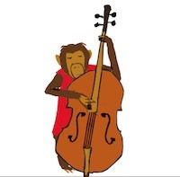 Humans are not Trained Apes...no matter what instrument they play.