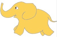 Whimsical writer, Tony Funderburk, shares some Monday morning lyrics about Marimba, the yellow elephant.